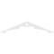 Ekena Millwork Pitch Heath Architectural Grade PVC Gable Pediment, 48"W x 10"H x 1"P (5/12) GPP048X010X100HEA - alternate 5
